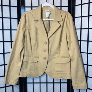 TALBOTS TAN FORMAL BLAZER
